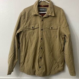 Eddie Bauer Voyager Fleece Lined Southwestern Shirt Shacket Jacket Blanket Print